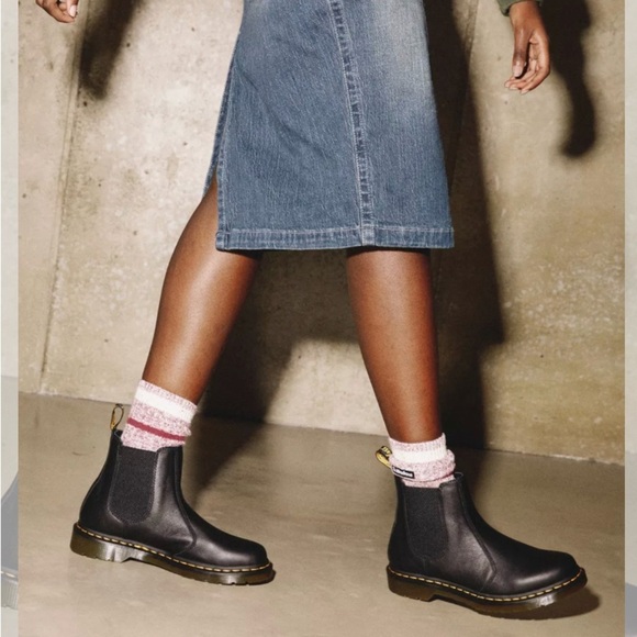 Dr.Martens 2976 WOMAN NAPPA LEATHER CHELSEA BOOTS  Black size 8 - Picture 10 of 12